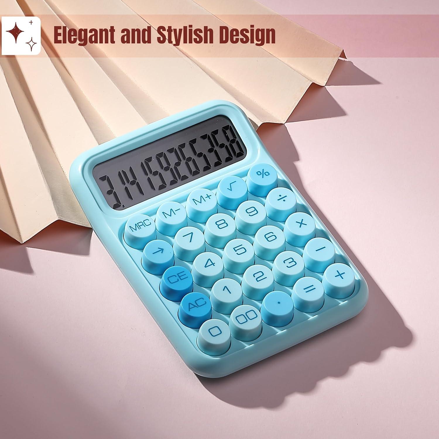 Calculadora Mr. Pen 12 Dígitos Azul con Botones Grandes