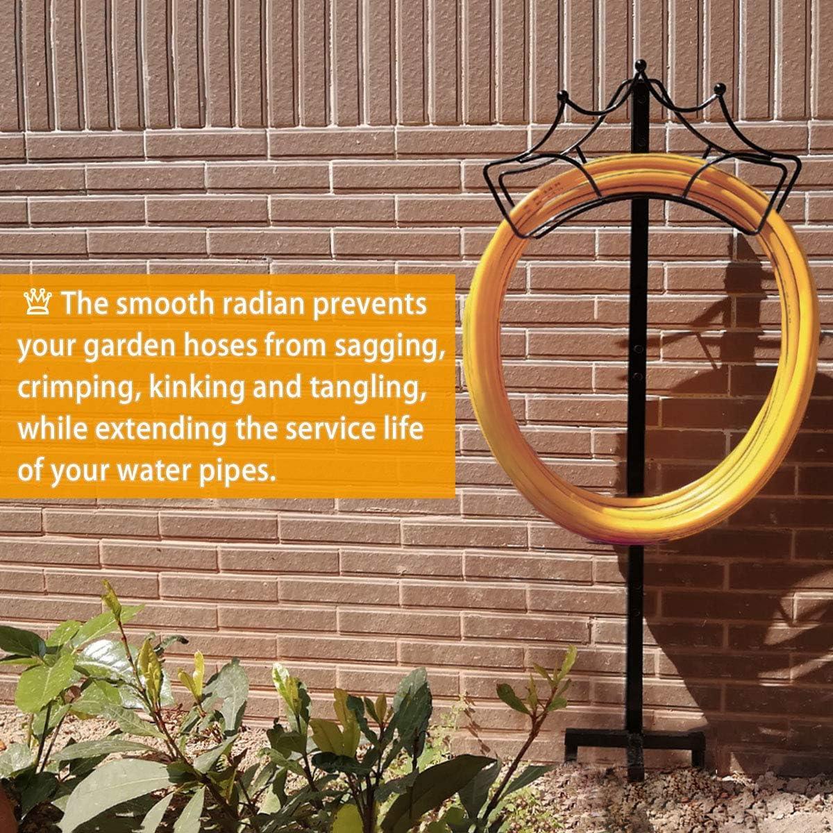 Soporte de Manguera de Jardín Garbuildman - Metal Negro 112.2 cm