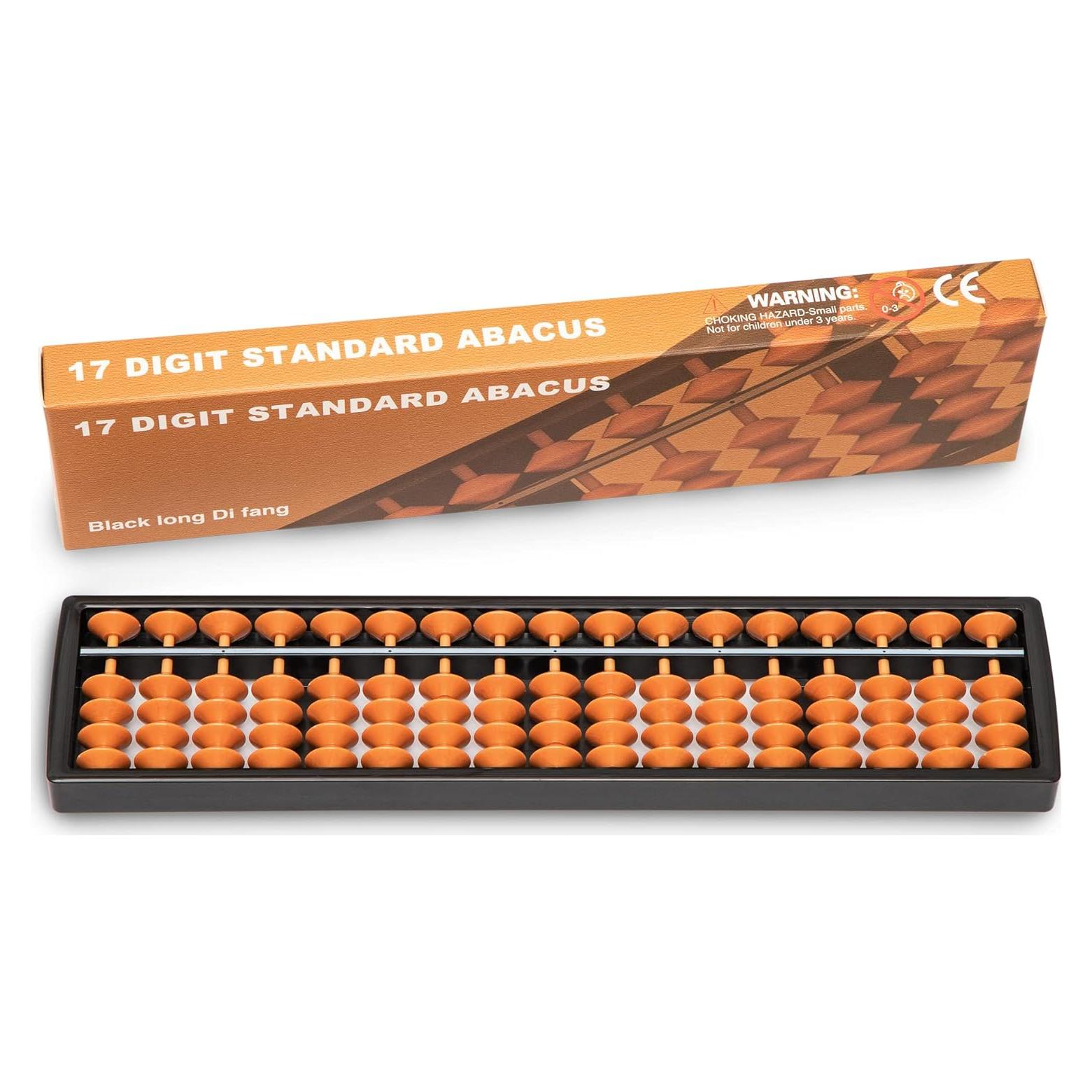 Ábaco Digital Black Long 17 Columnas 26.5x6x1.5cm