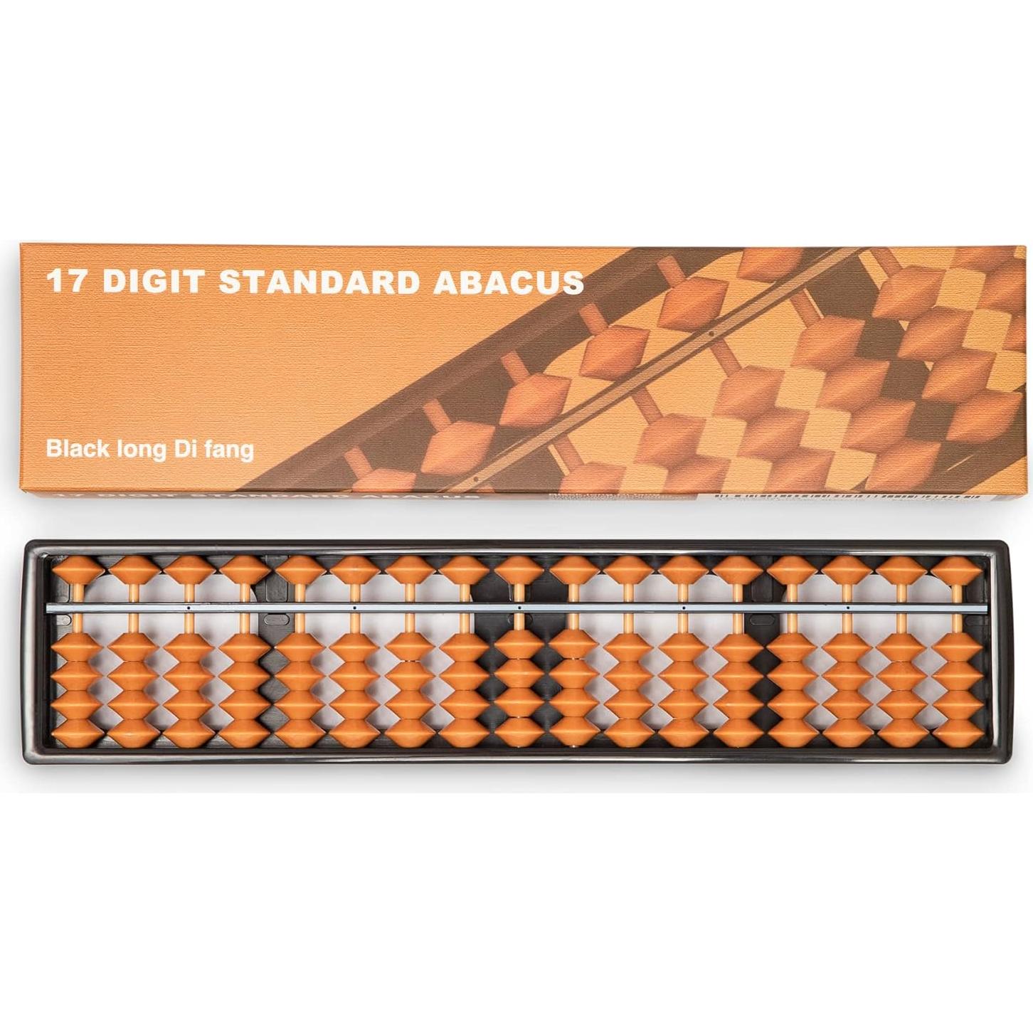 Ábaco Digital Black Long 17 Columnas 26.5x6x1.5cm