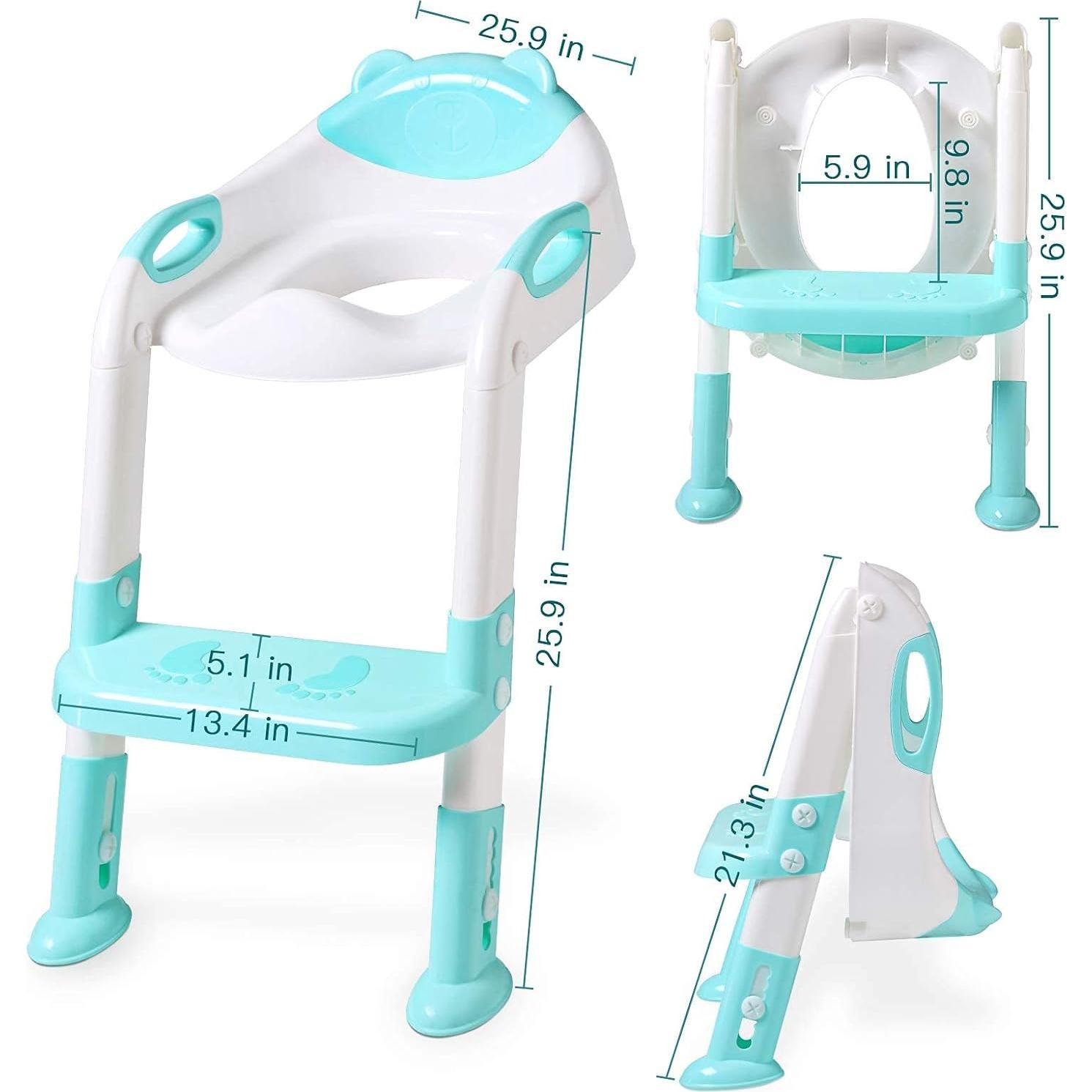 Asiento de Entrenamiento para Baño SKYROKU Azul Antideslizante