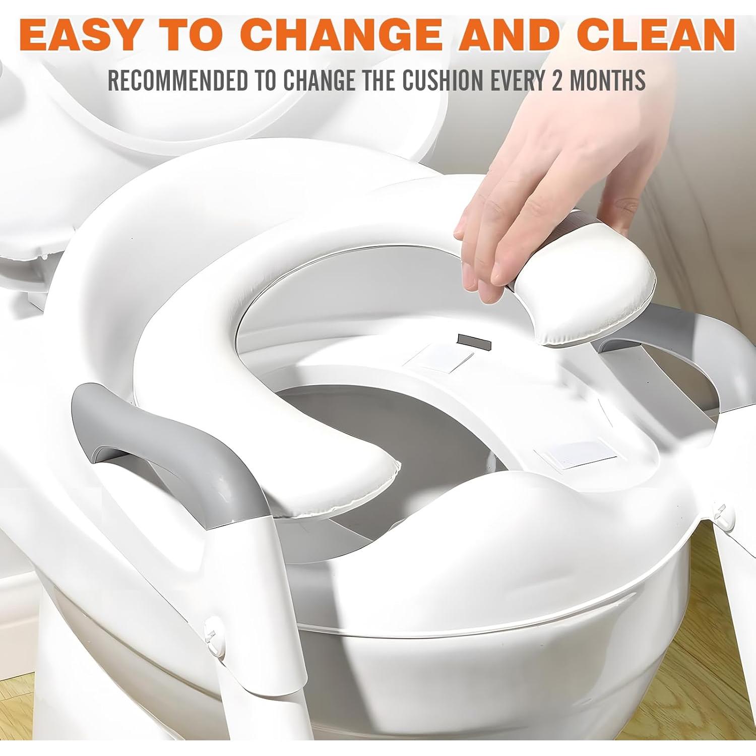 Asiento de Entrenamiento para Baño SKYROKU 8868 Gris 2 en 1