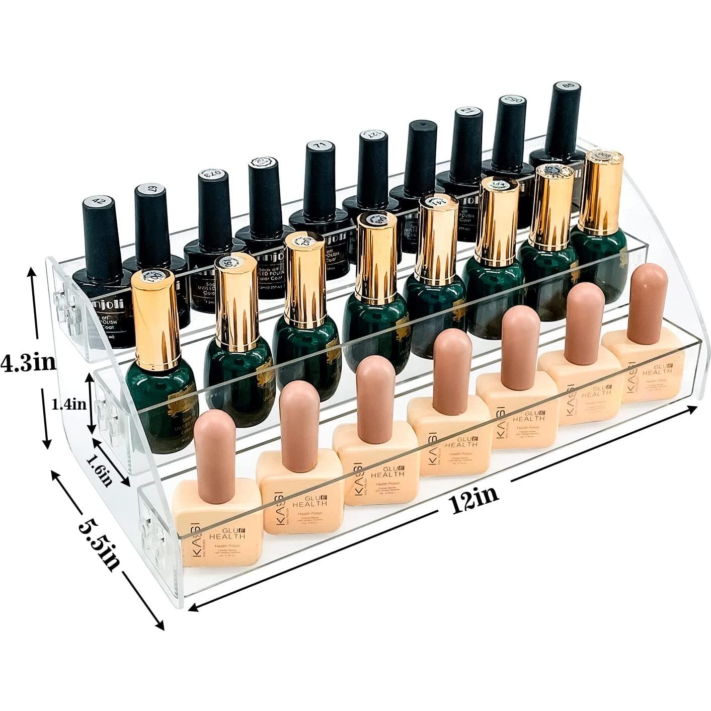 Organizador de Esmaltes MineSign Acrílico 3 Capas 30.99cm