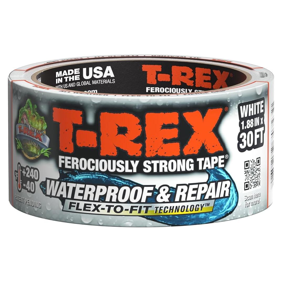 Cinta Impermeable T-Rex 1.88" x 9.14 m - Alta Resistencia