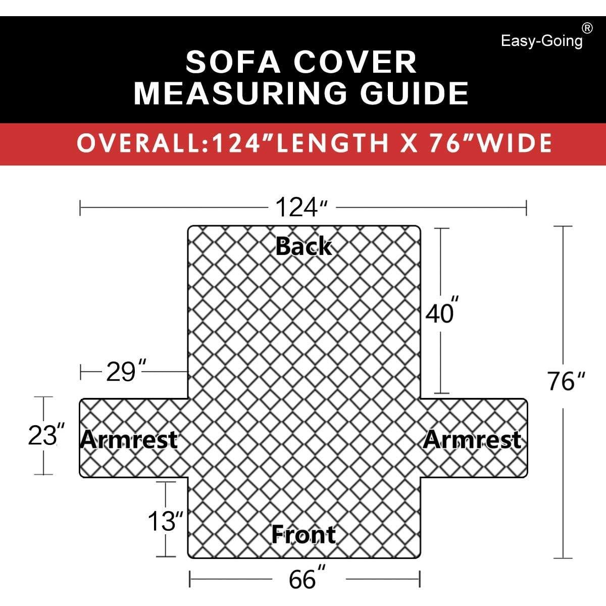 Funda Reversible Easy-Going para Sofá Grande Verde Militar/Beige