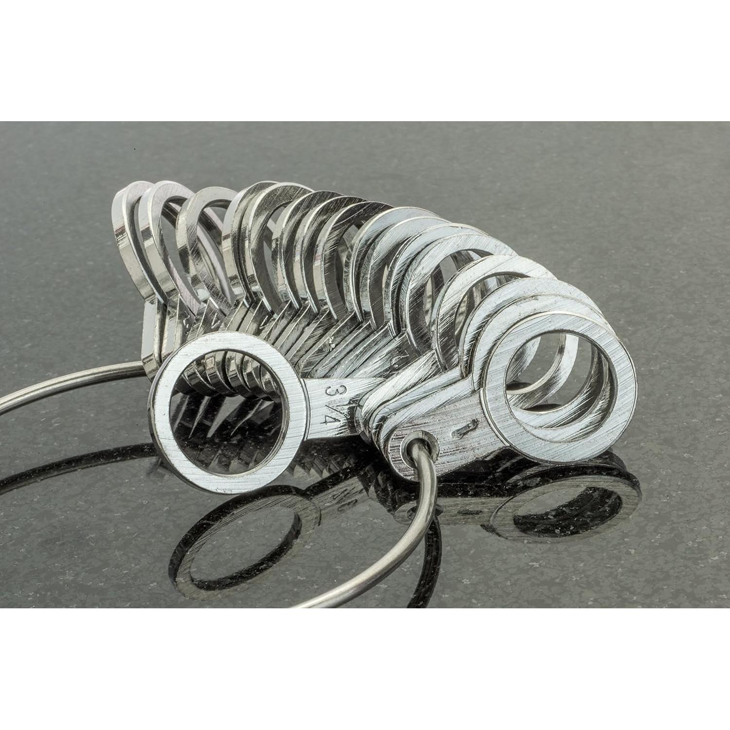 Medidor de Anillo SE JT130RS 36 Piezas Latón Cromado