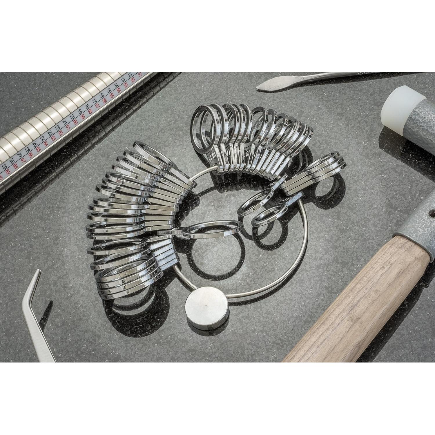 Medidor de Anillo SE JT130RS 36 Piezas Latón Cromado