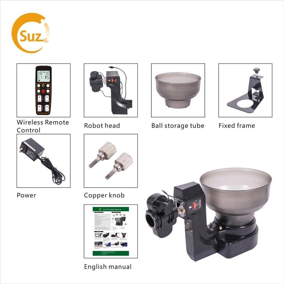 Robot de Tenis de Mesa Suz S102 Inalámbrico para Entrenamiento