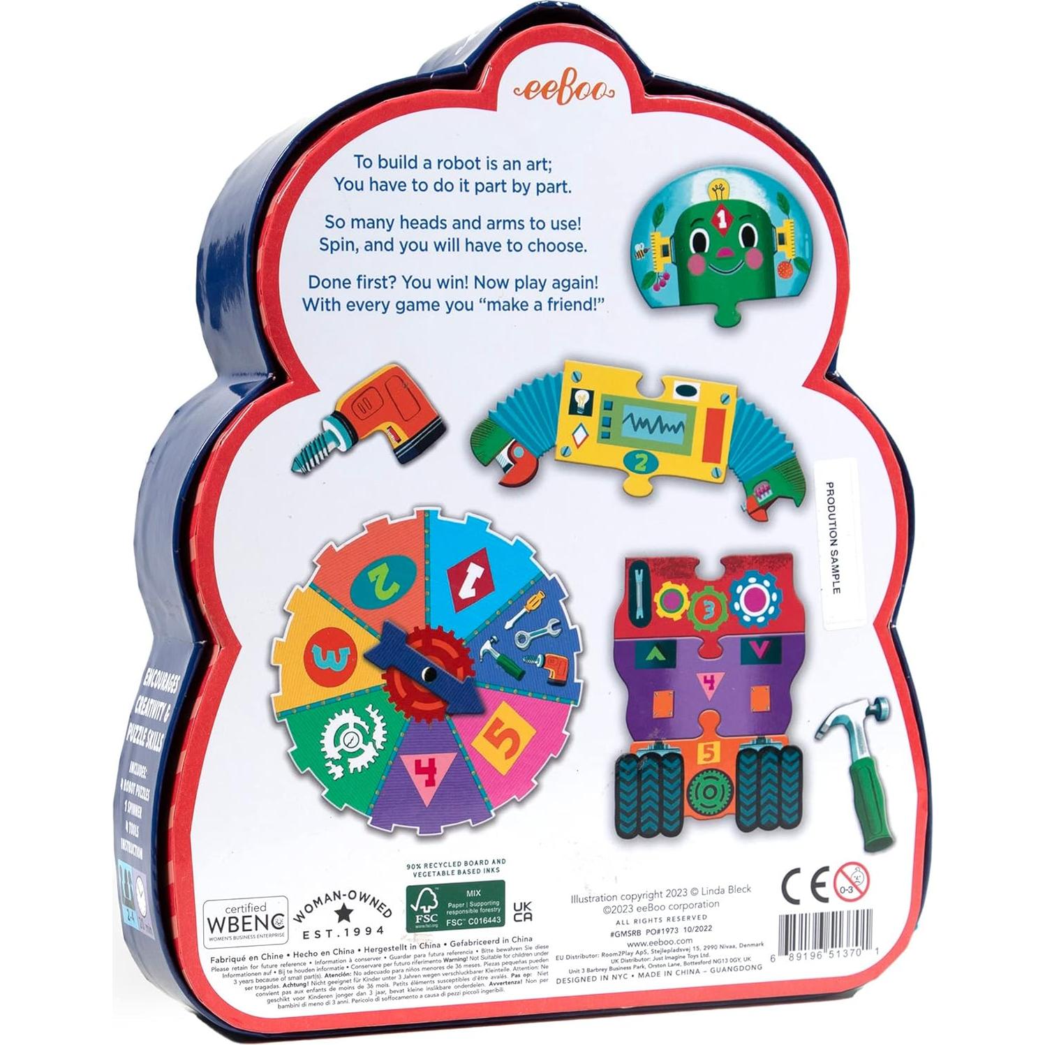 Juego de Spinner Robot eeBoo 2-4 Jugadores 3+ Años