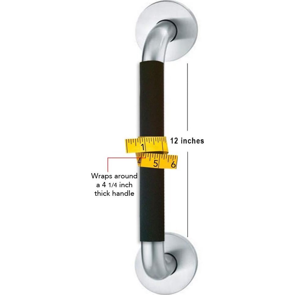 Cubierta de Manija de Puerta Comercial Wonder Neopreno Negro