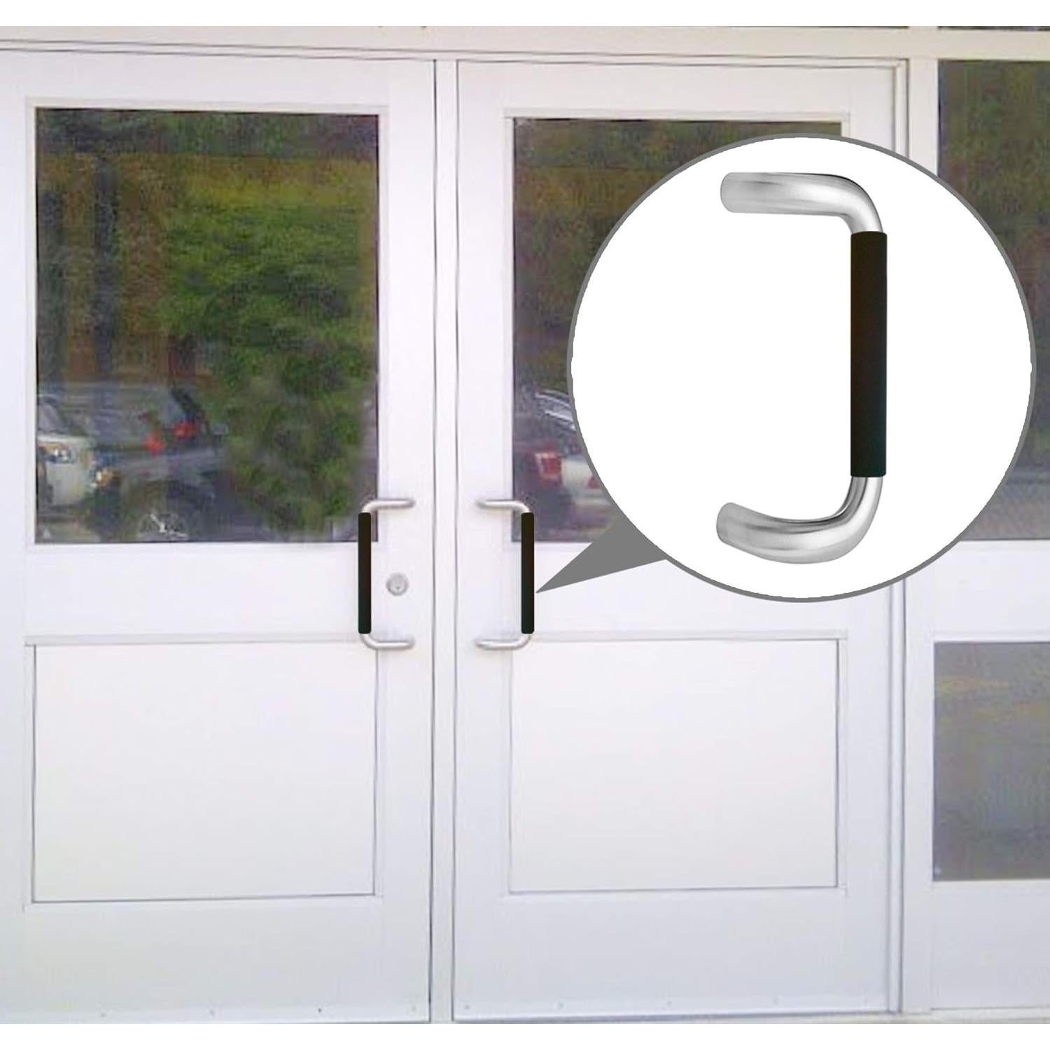 Cubierta de Manija de Puerta Comercial Wonder Neopreno Negro