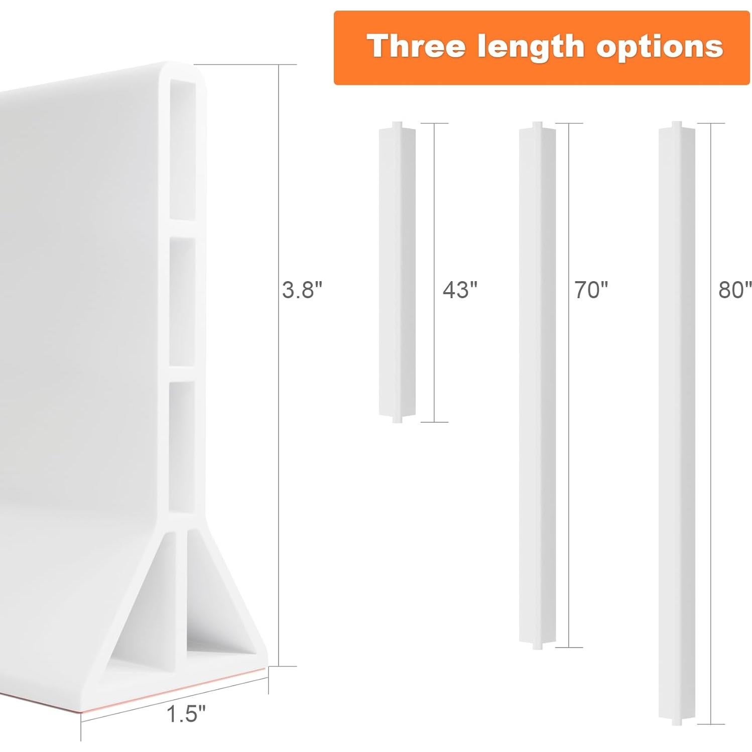 Dique de Agua Colapsable YISUIPU 109.22 cm para Ducha
