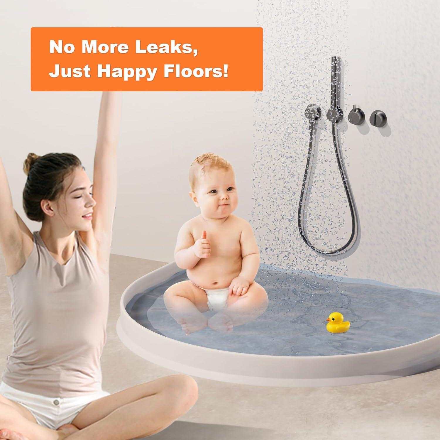 Dique de Agua Colapsable YISUIPU 109.22 cm para Ducha