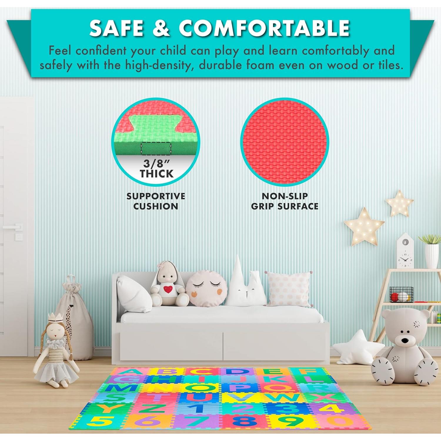 Alfombrilla de Juego ProSource Kids Puzzle 36 Piezas 1.83m