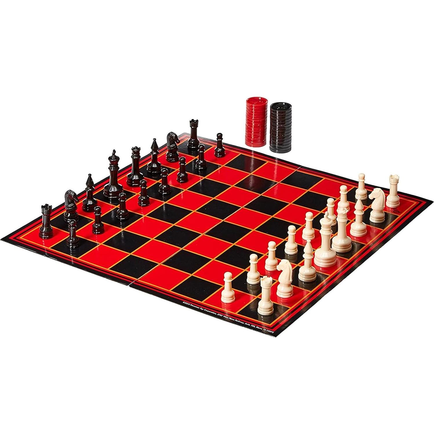 Pressman Ajedrez / Damas / Backgammon - 3 Juegos en 1