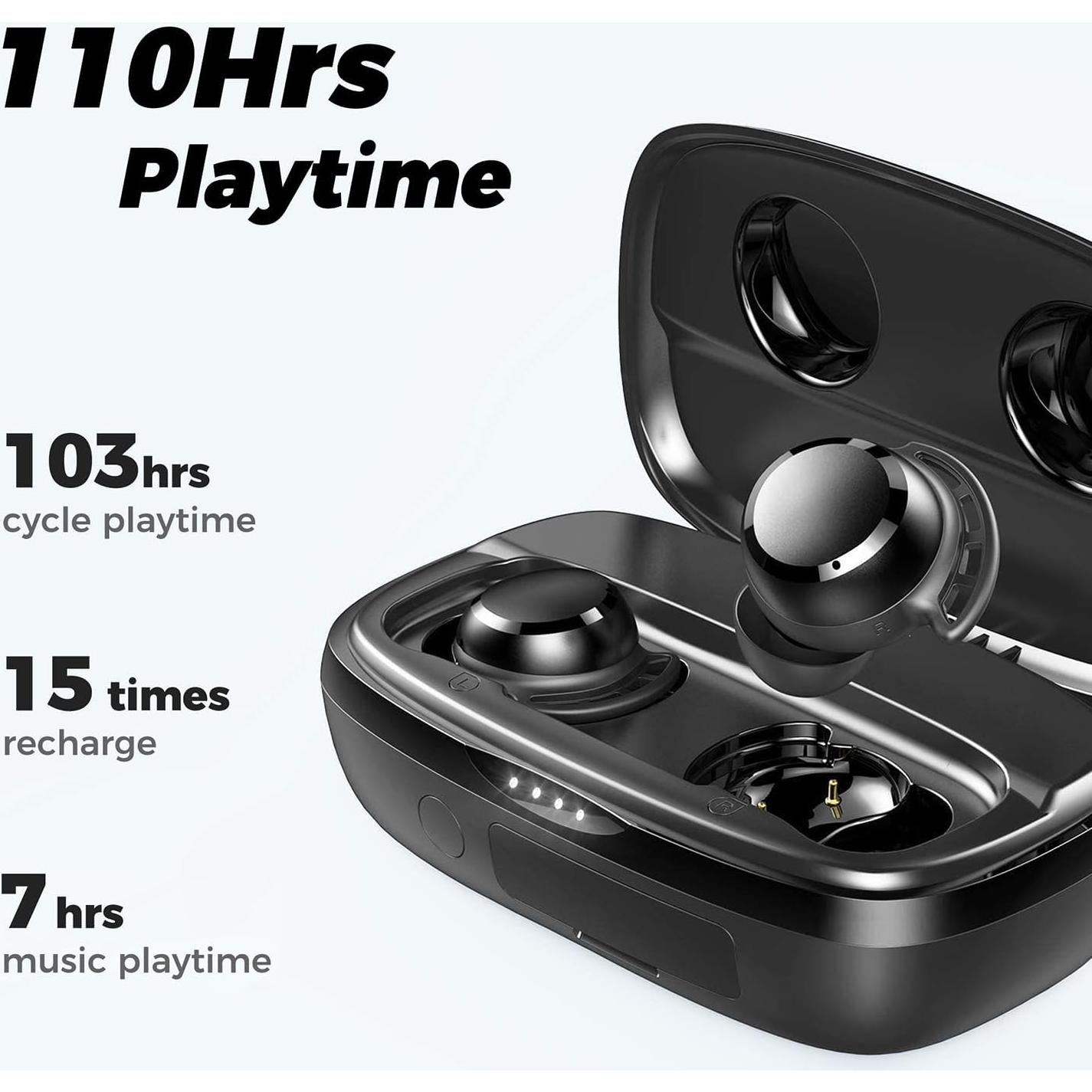 Auriculares Inalámbricos Tribit FlyBuds 3, 110H Bluetooth 5.2 IPX8