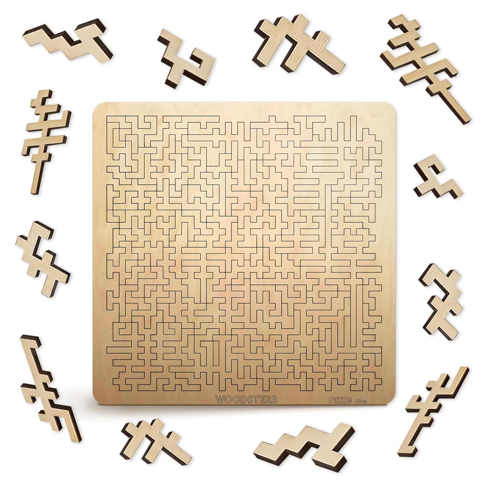 Rompecabezas de Madera Laberinto Azteca WOODSTERS 130 Piezas