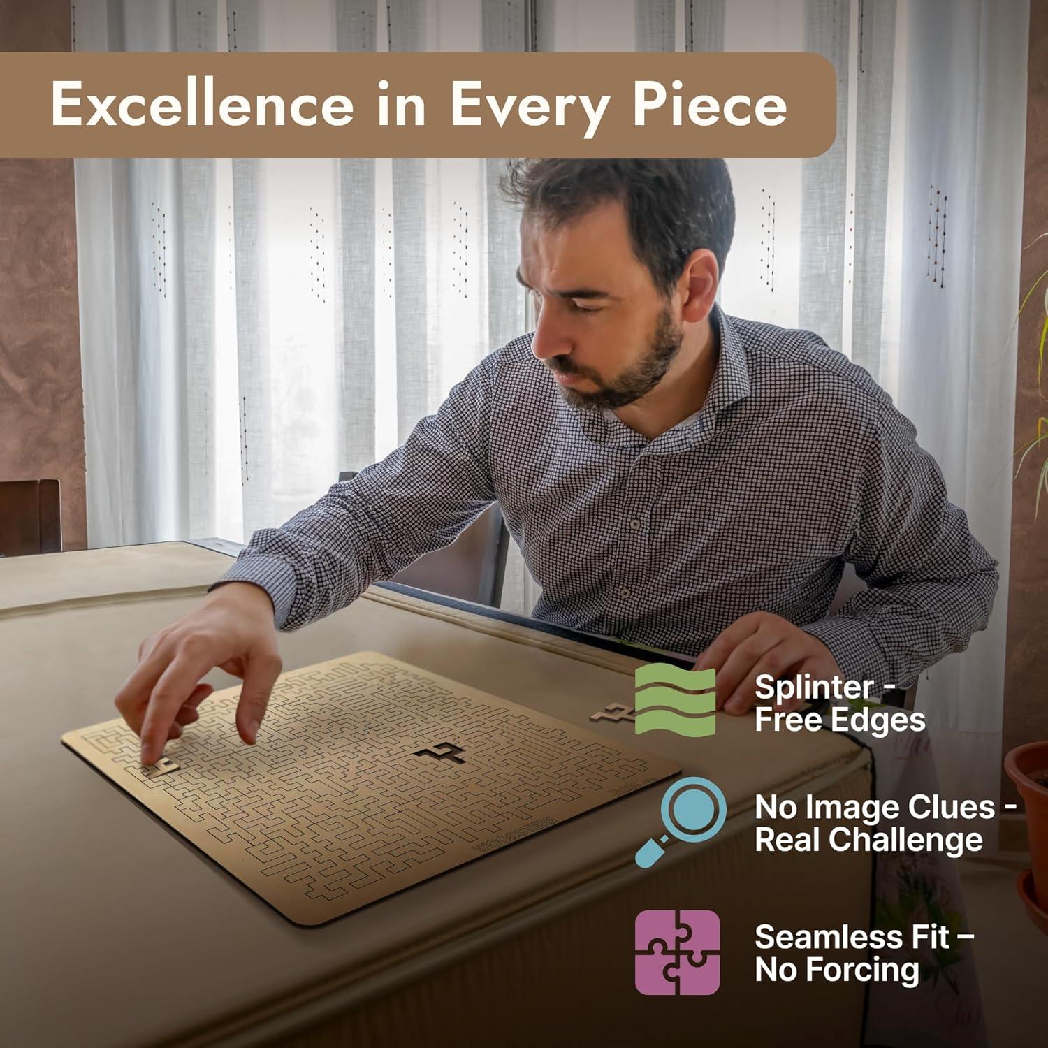 Rompecabezas de Madera Laberinto Azteca WOODSTERS 130 Piezas