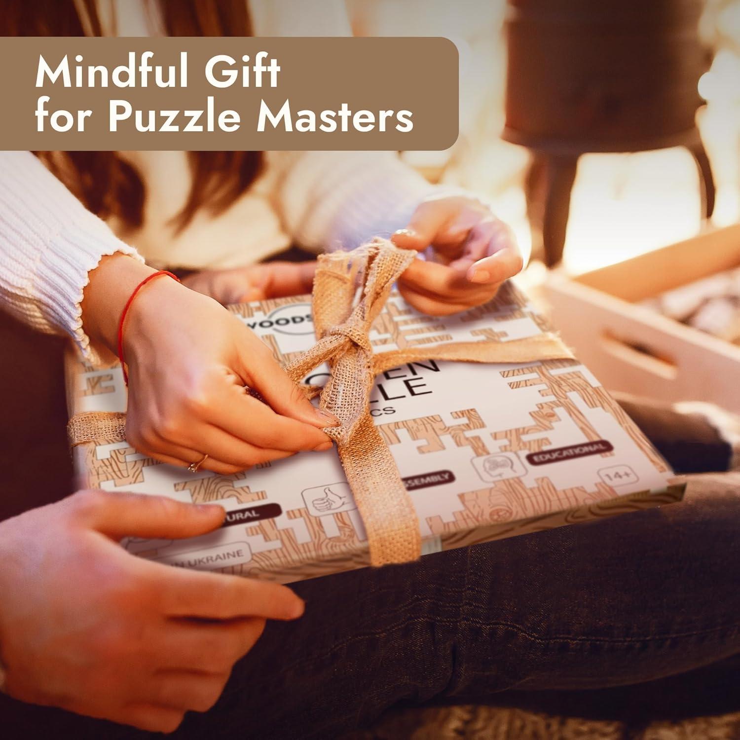 Rompecabezas de Madera Laberinto Azteca WOODSTERS 130 Piezas