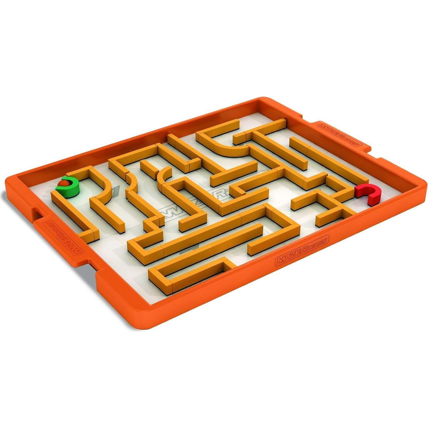 FoxMind Games: Maze Racers, Exciting Building and Racing Board Game, Competitive Gameplay, 2 to 4 Players, Small Parts Included, For Ages 8 and up
