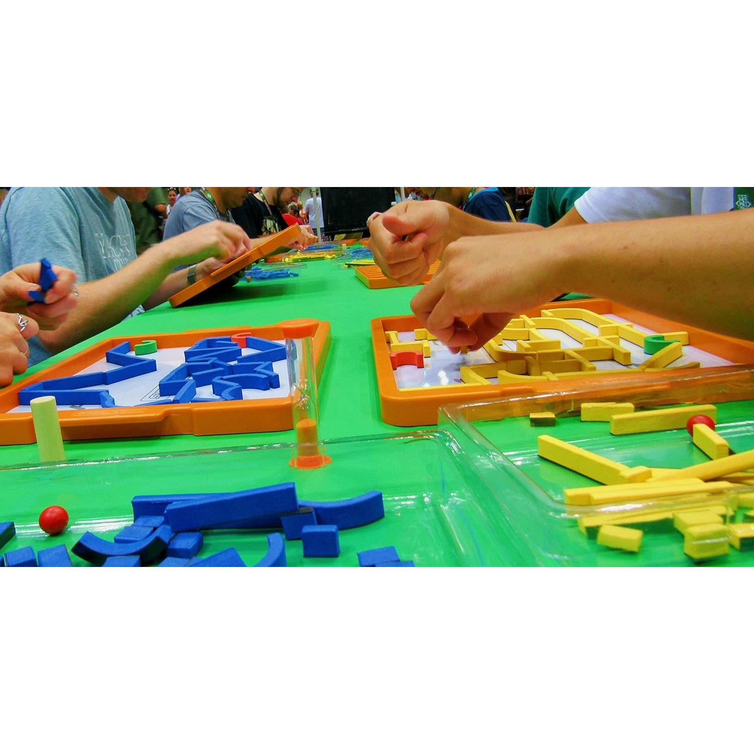 FoxMind Games: Maze Racers, Exciting Building and Racing Board Game, Competitive Gameplay, 2 to 4 Players, Small Parts Included, For Ages 8 and up