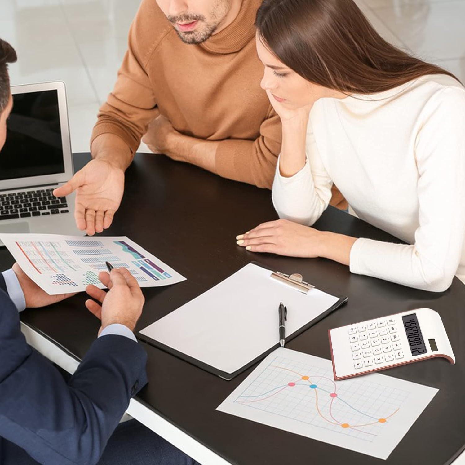 Calculadora UPIHO Oro Rosa 10 Dígitos Solar LCD