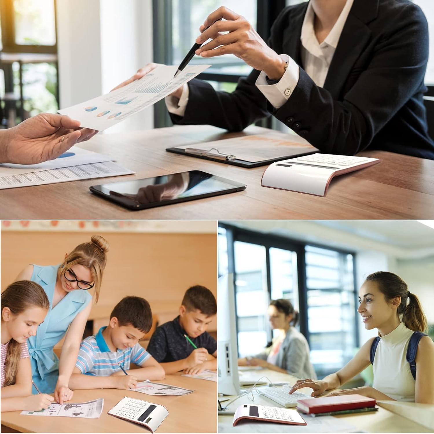 Calculadora UPIHO Oro Rosa 10 Dígitos Solar LCD