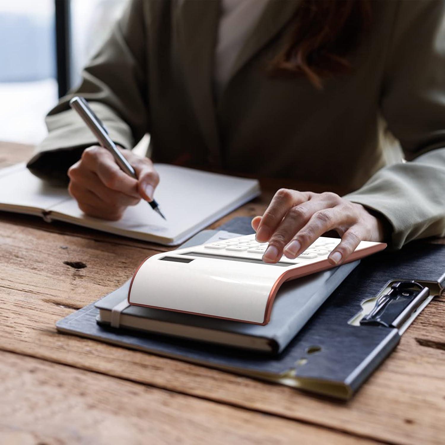 Calculadora UPIHO Oro Rosa 10 Dígitos Solar LCD