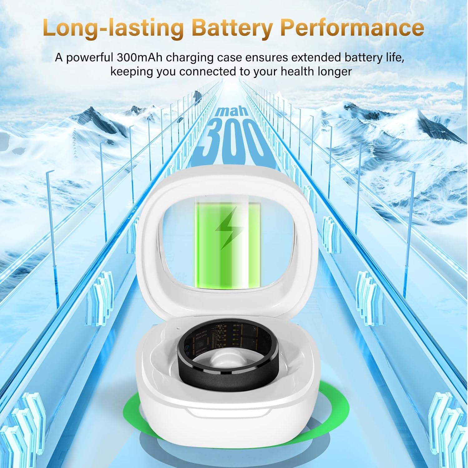 Anillo de Fitness Inteligente Weylmd VR12 Negro - Monitoreo Salud