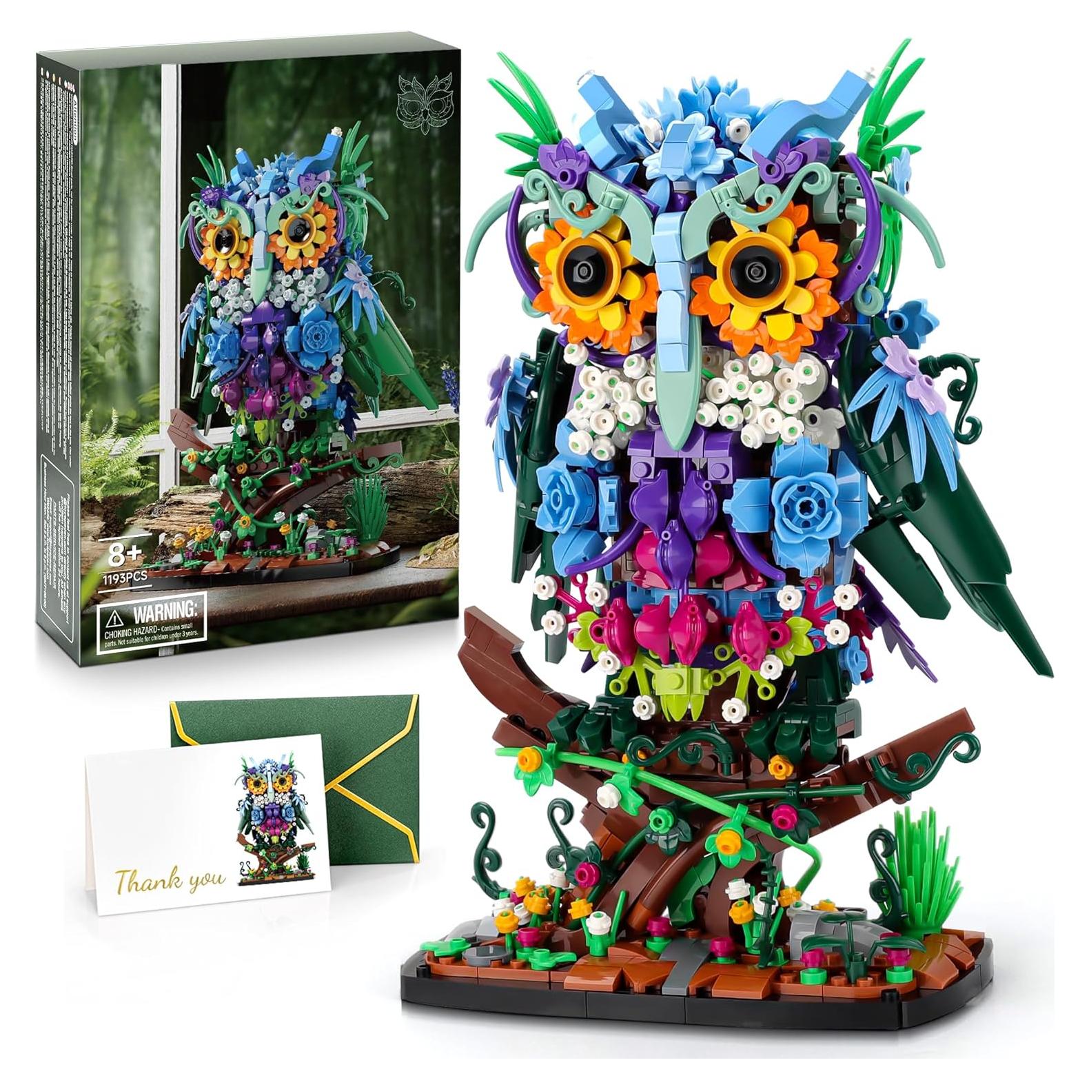 Set de Construcción JOJO&Peach Búho Floral 1193 Piezas