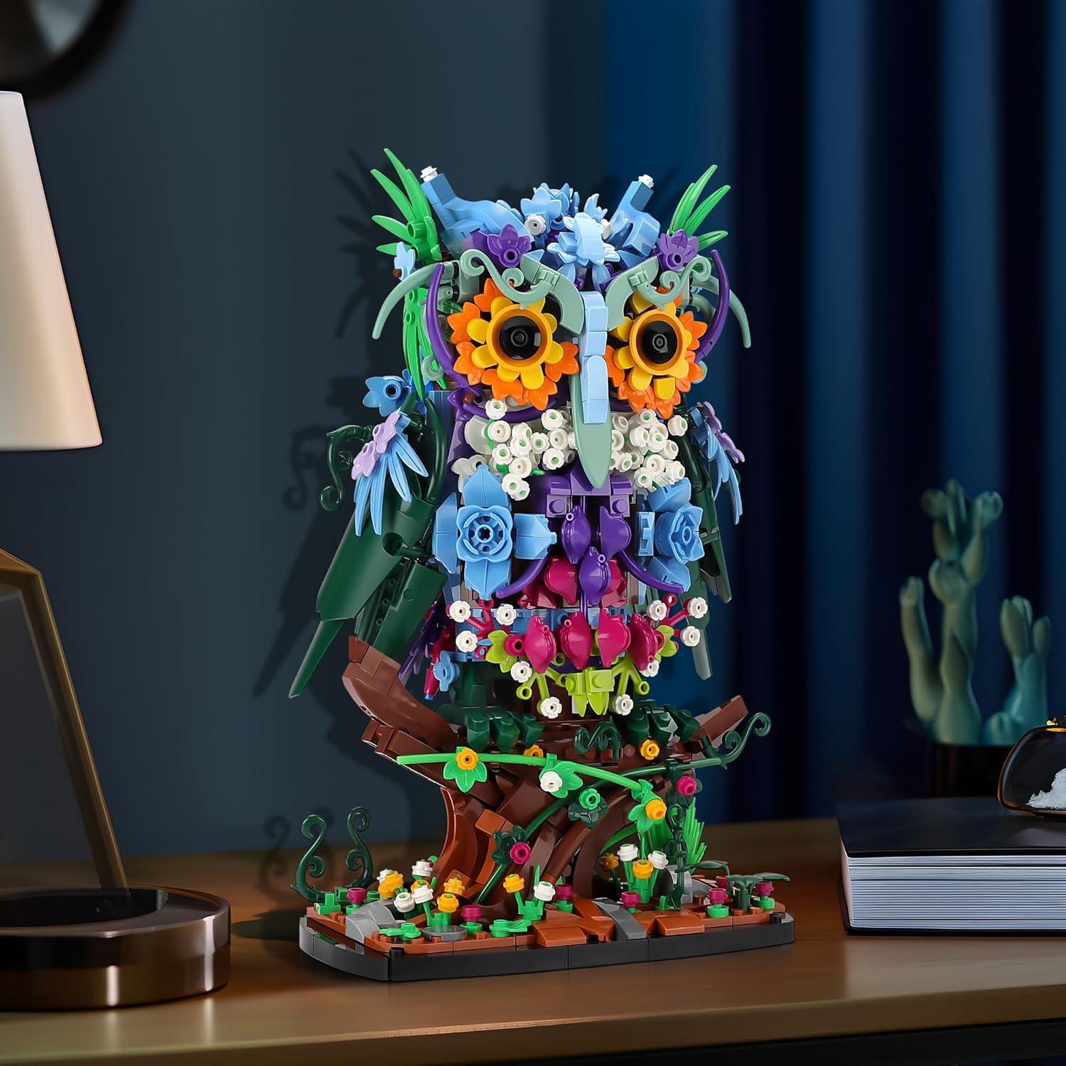 Set de Construcción JOJO&Peach Búho Floral 1193 Piezas