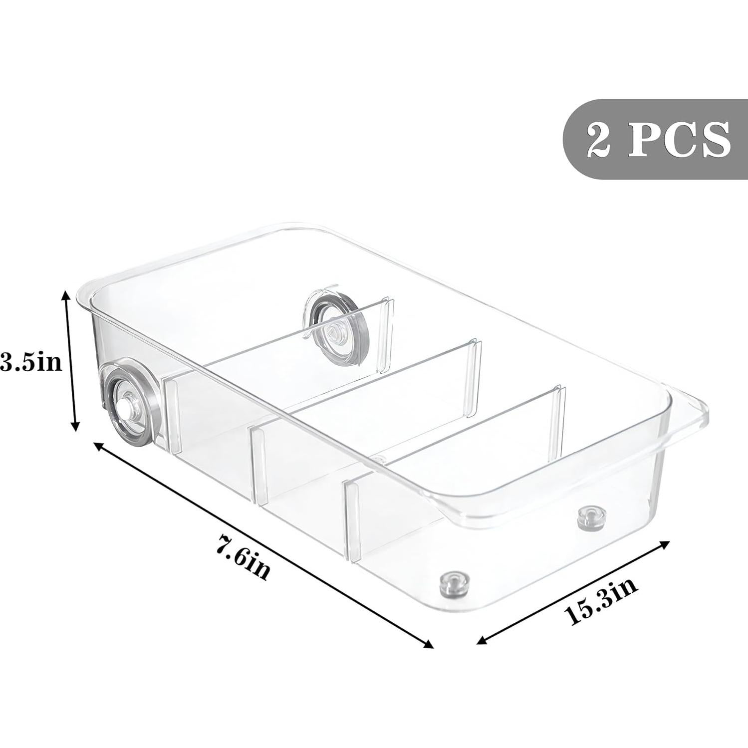 Caddy de Nevera con Ruedas MineSign 2Pack Organizador 39.1x19.3cm