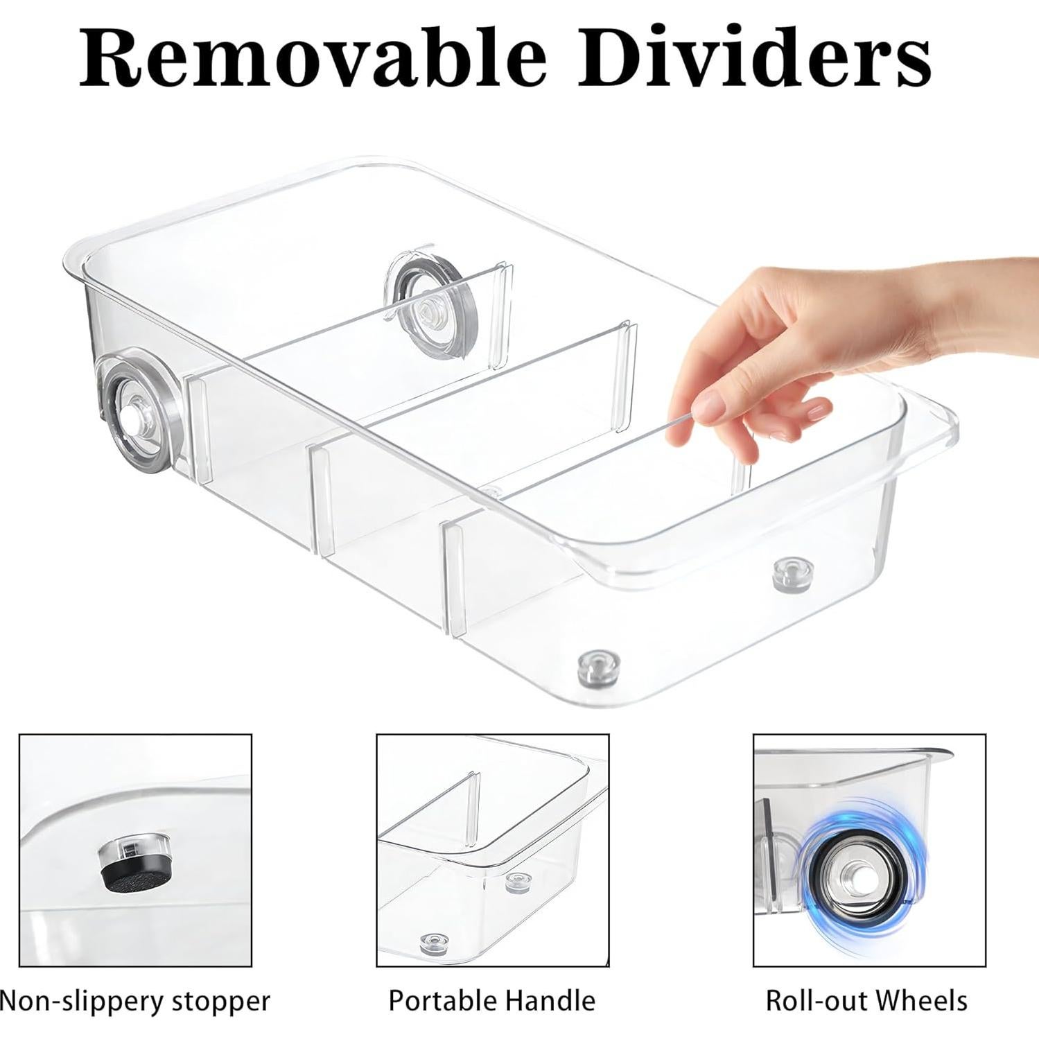 Caddy de Nevera con Ruedas MineSign 2Pack Organizador 39.1x19.3cm