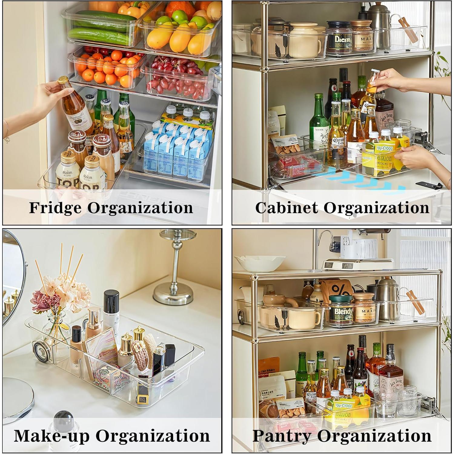 Caddy de Nevera con Ruedas MineSign 2Pack Organizador 39.1x19.3cm