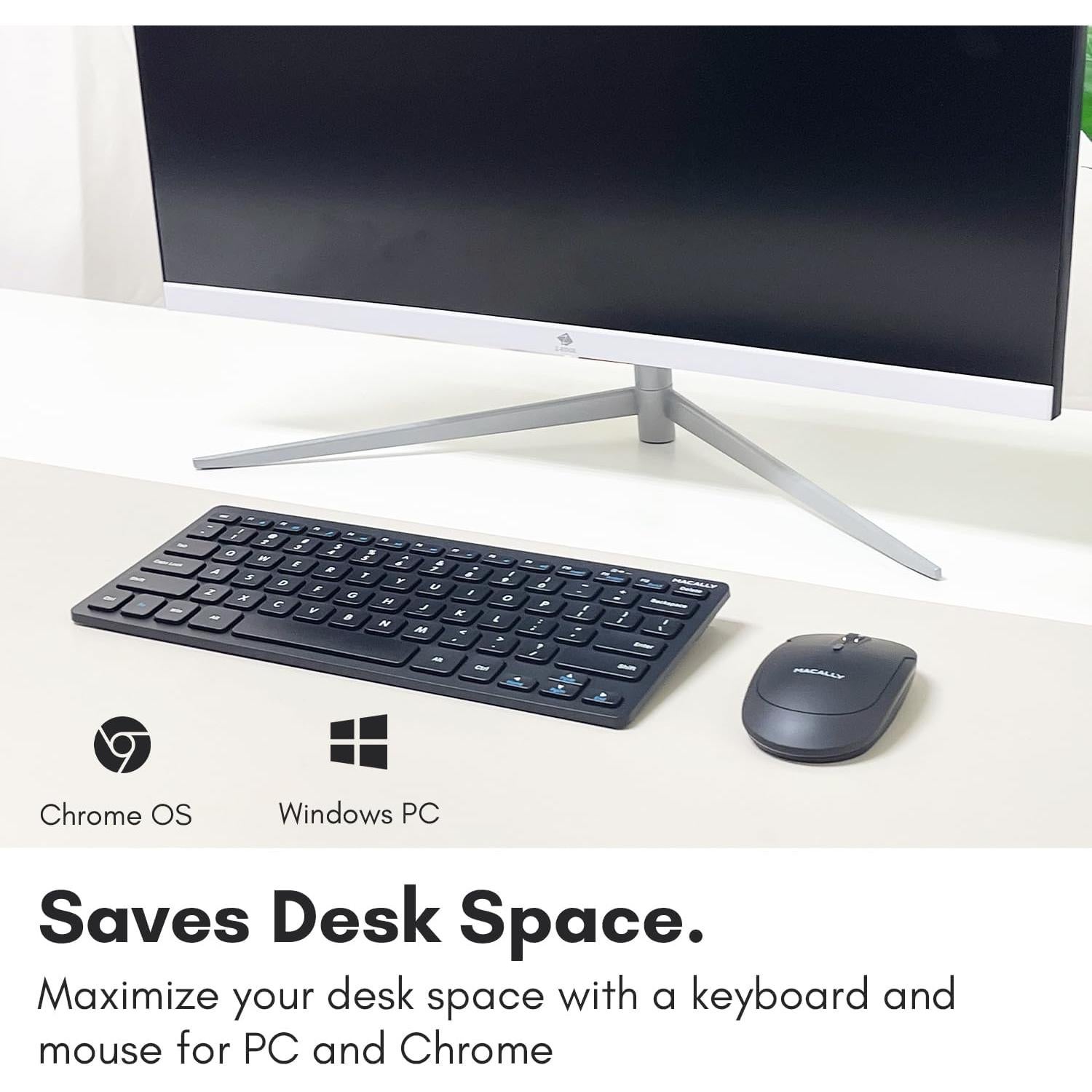 Combo Teclado y Ratón Inalámbrico Macally Mini 2.4G - 78 Teclas