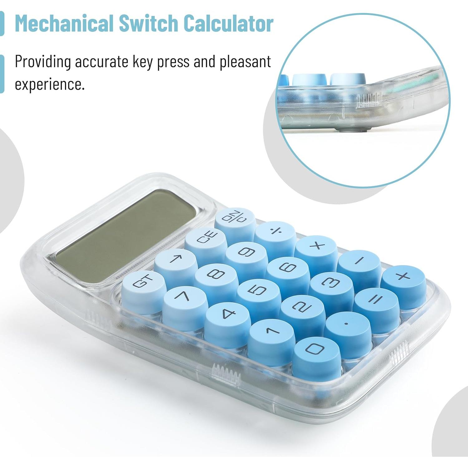 Calculadora Mr. Pen 10 Dígitos Azul Pantalla LCD Grande