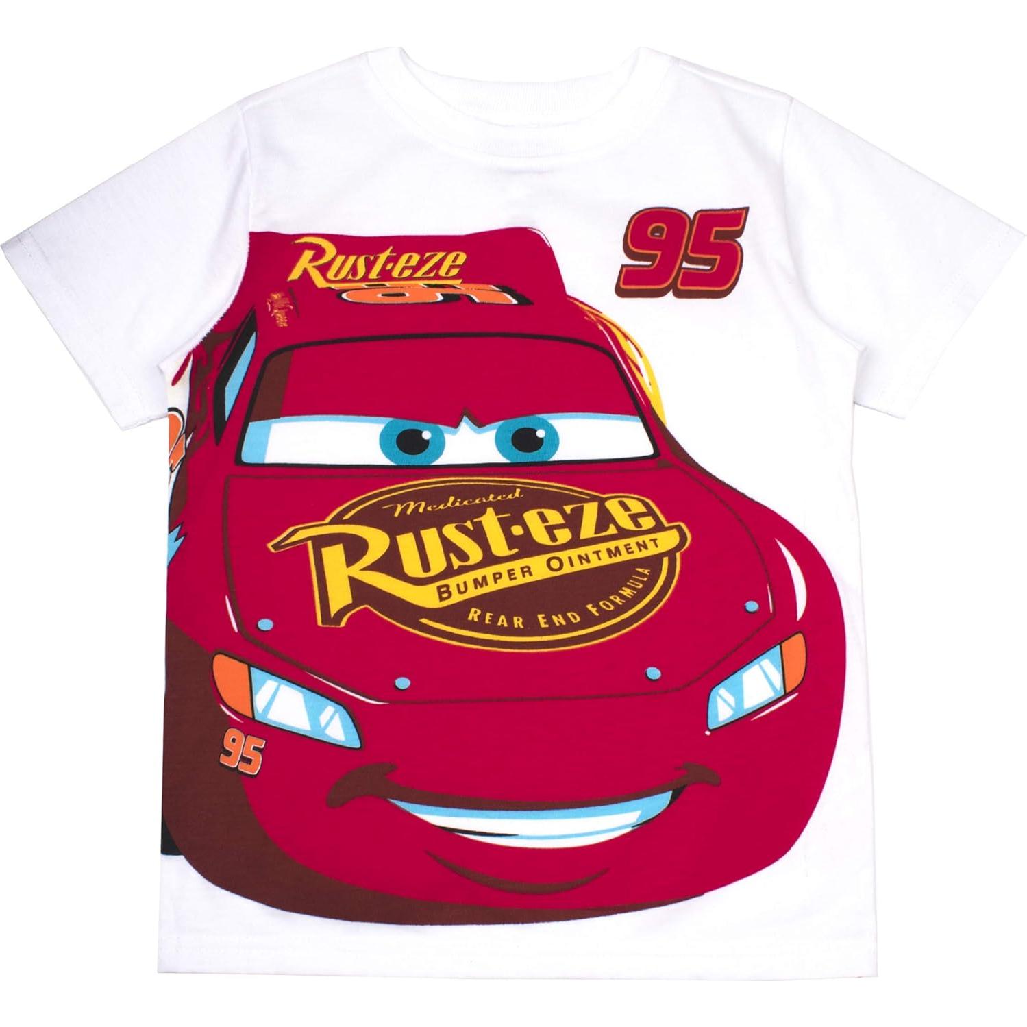 Paquete de 3 Camisetas Rayo McQueen Disney para Niños