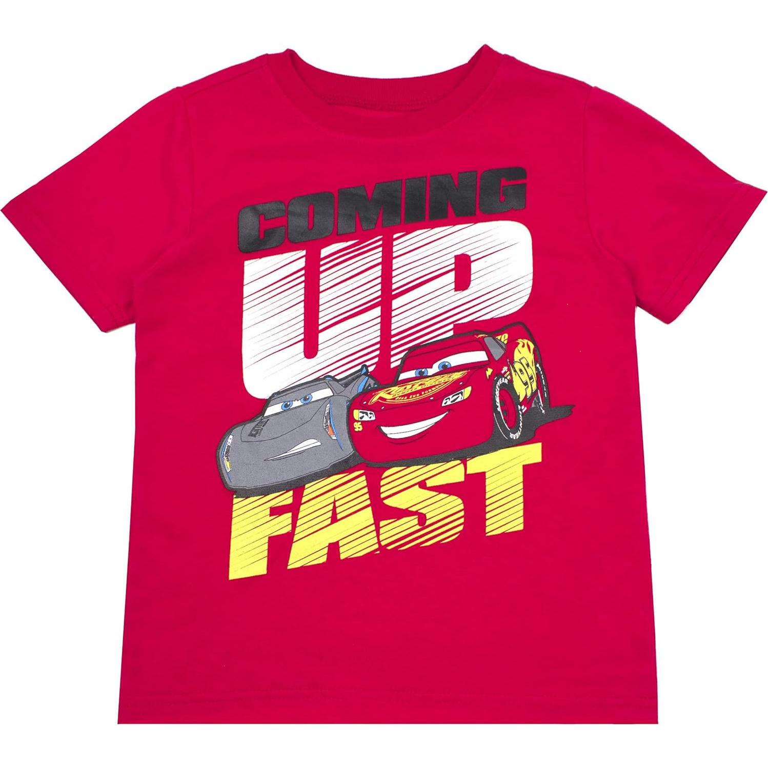 Paquete de 3 Camisetas Rayo McQueen Disney para Niños