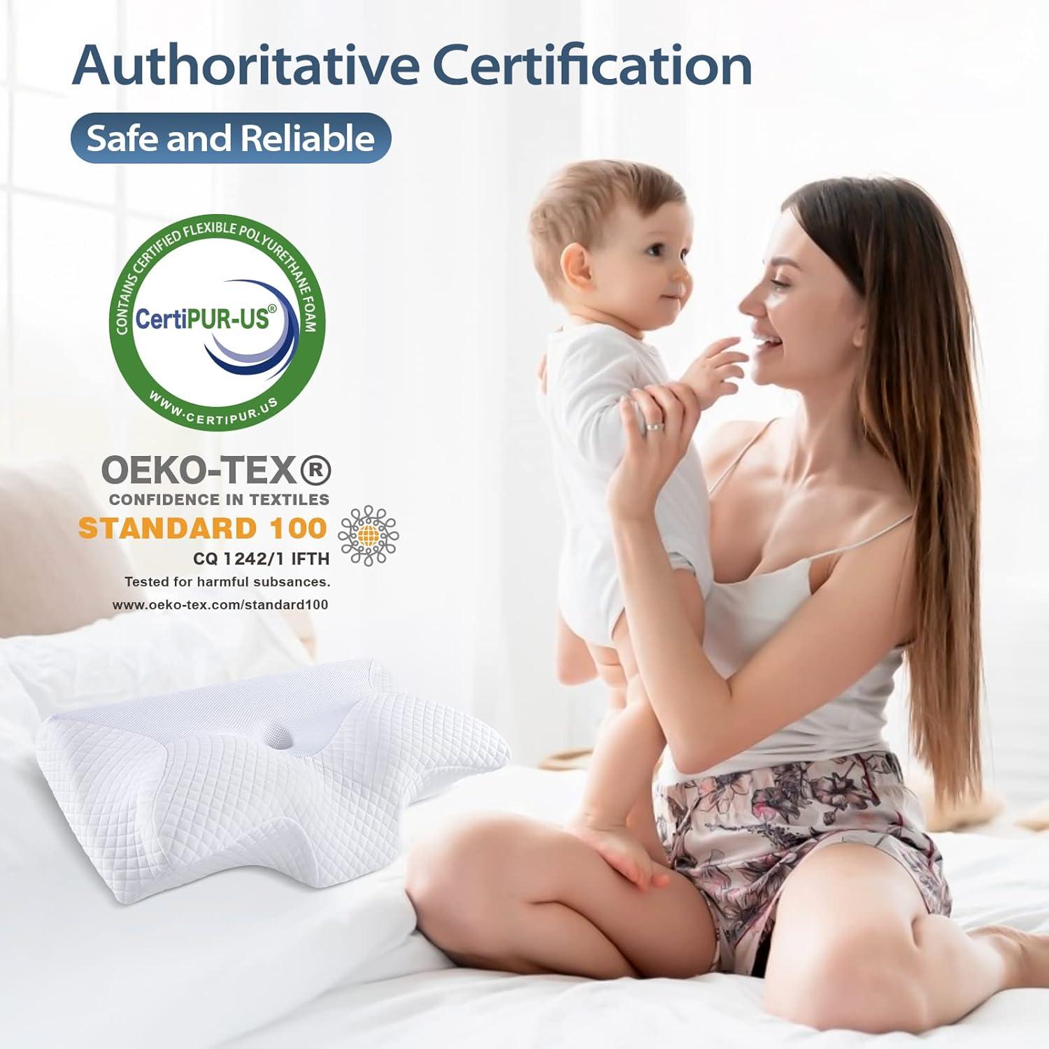 Almohada Cervical HOMCA Espuma Viscoelástica 61x30.5 cm