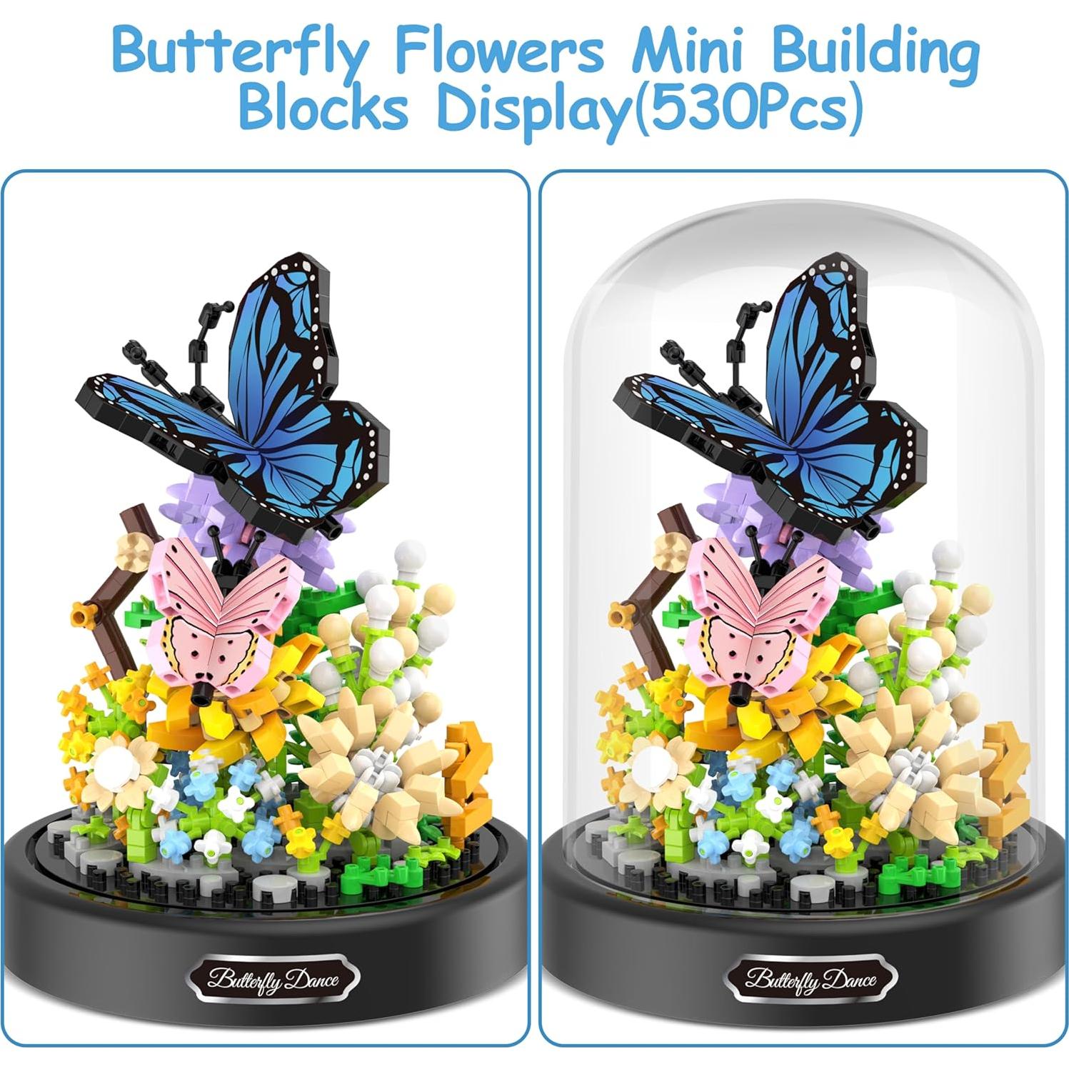 Kit de Construcción Ramo de Flores QIFUN 524 Piezas Decorativo