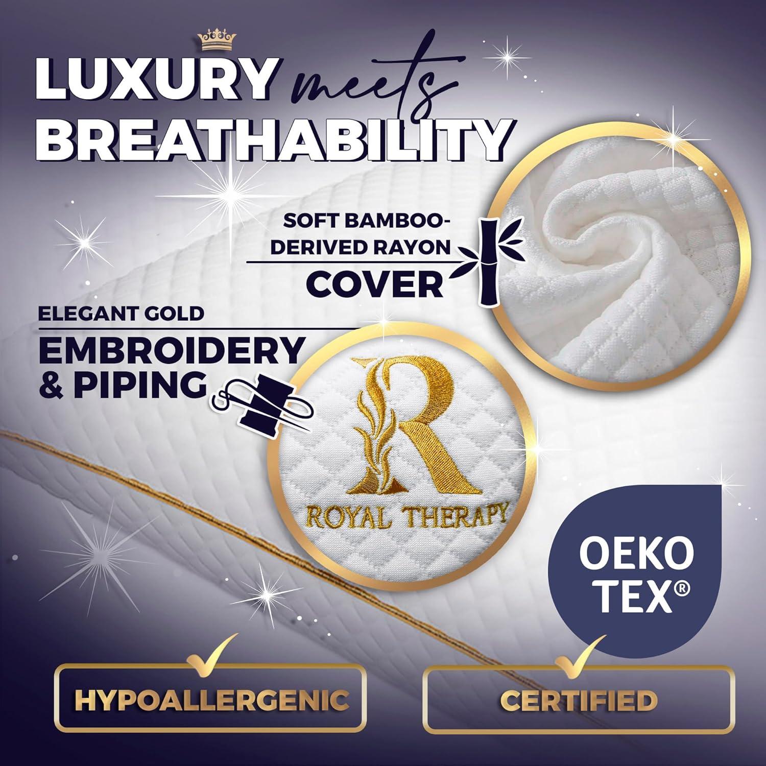 Almohadas de Espuma con Memoria Royal Therapy Reina 4-Pack