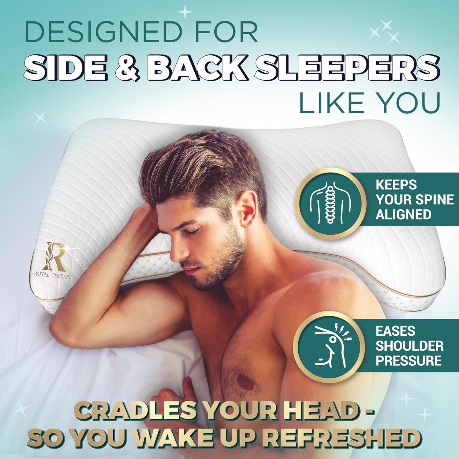 Almohadas de Espuma con Memoria Royal Therapy Reina 2-Pack