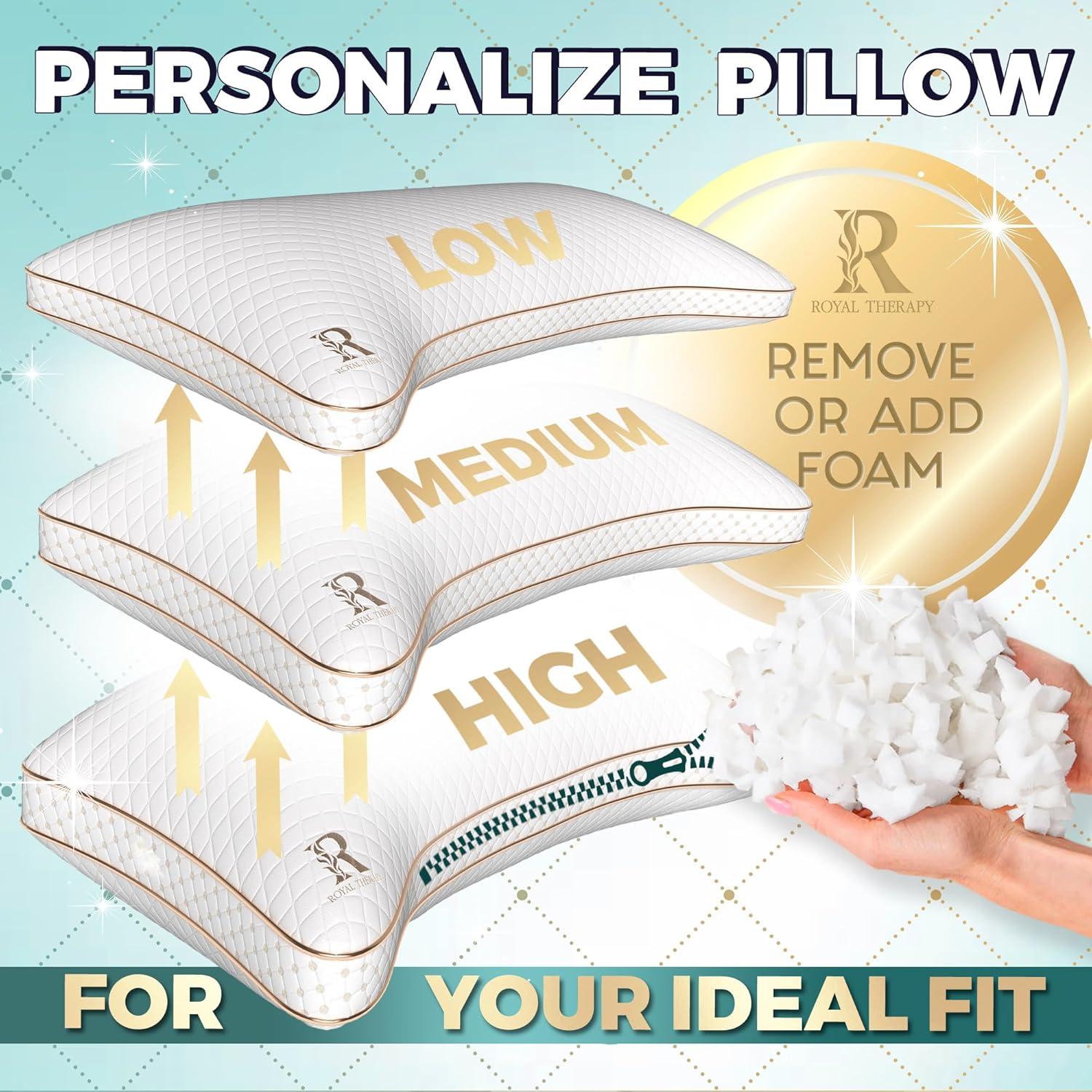 Almohadas de Espuma con Memoria Royal Therapy Reina 2-Pack