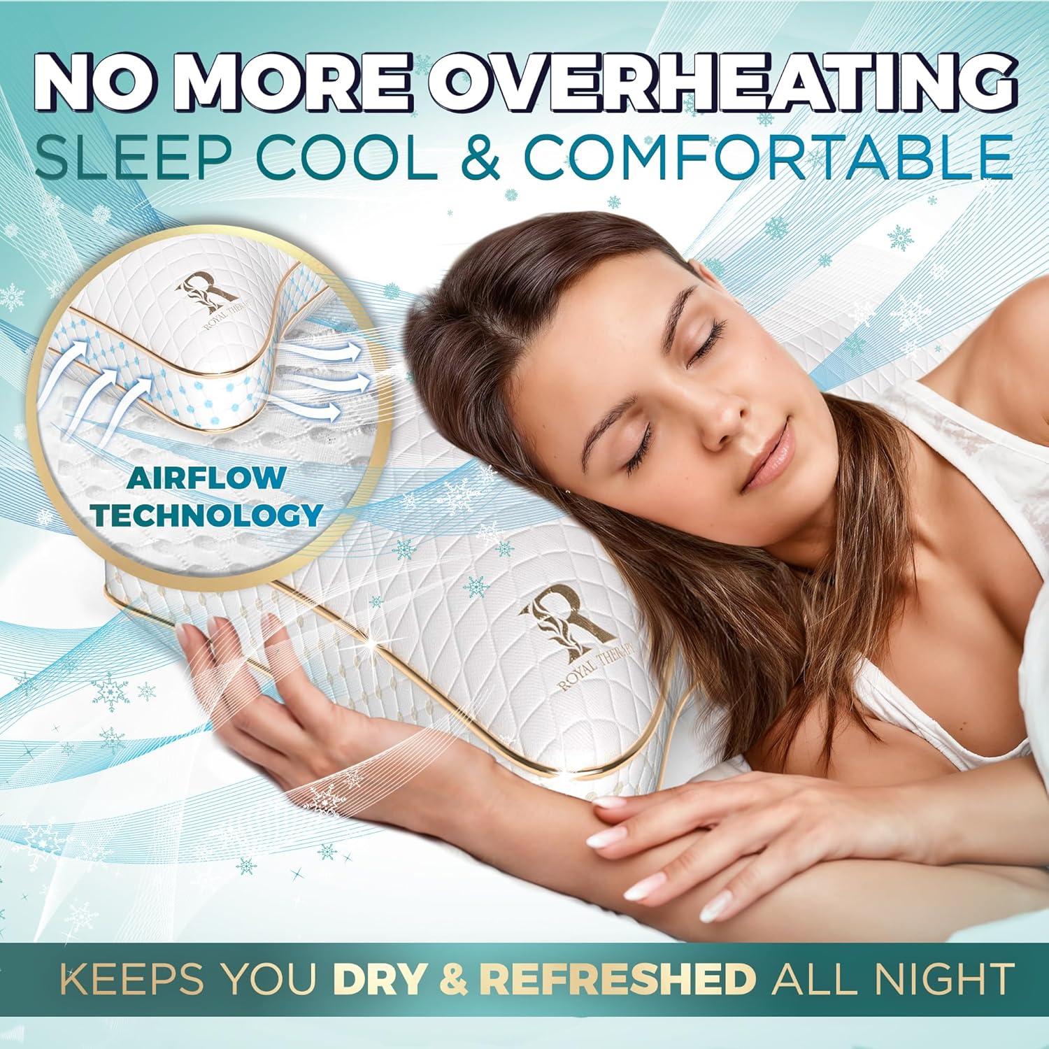 Almohada King Royal Therapy Espuma Viscoelástica Transpirable