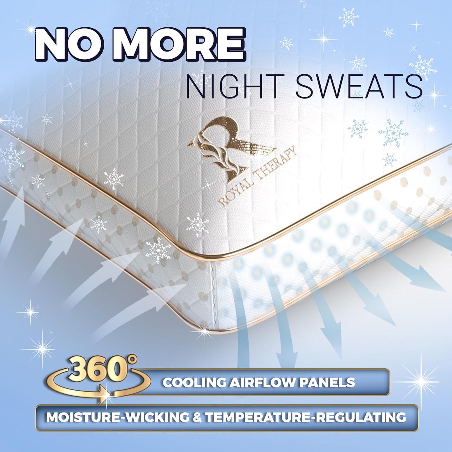 Almohadas de Espuma con Memoria Royal Therapy Rey 4-Pack