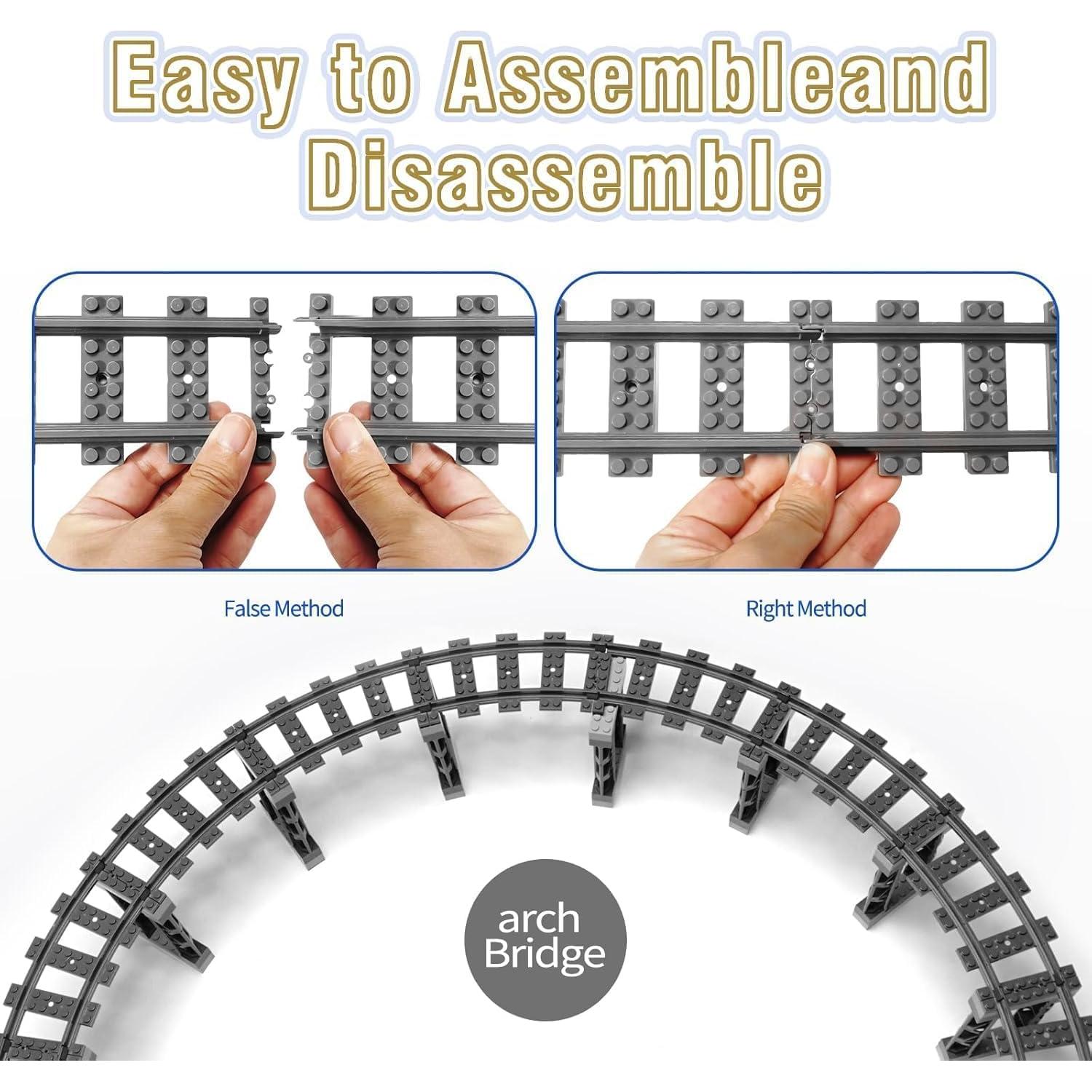 Conjunto de bloques de tren CALMDR 212 piezas compatible Lego