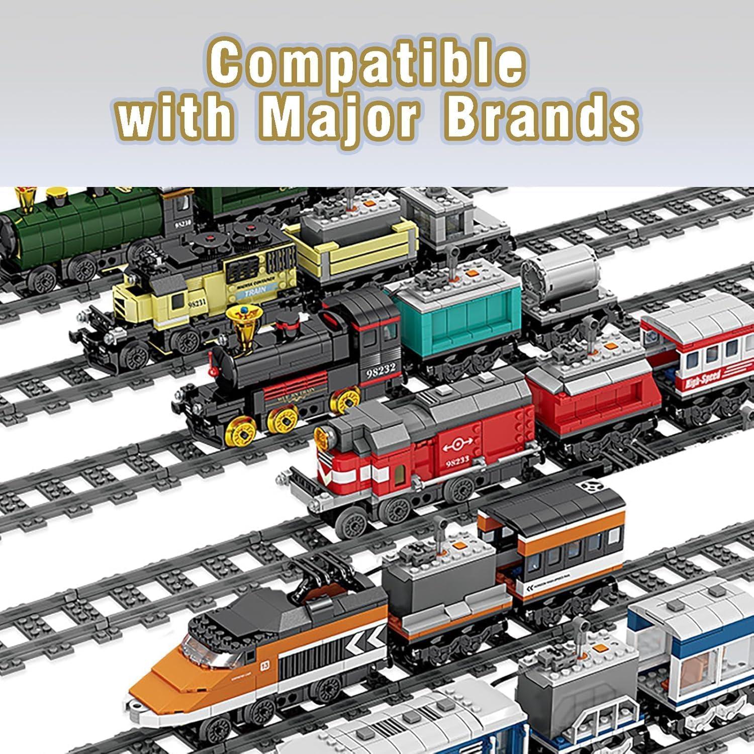 Conjunto de bloques de tren CALMDR 212 piezas compatible Lego