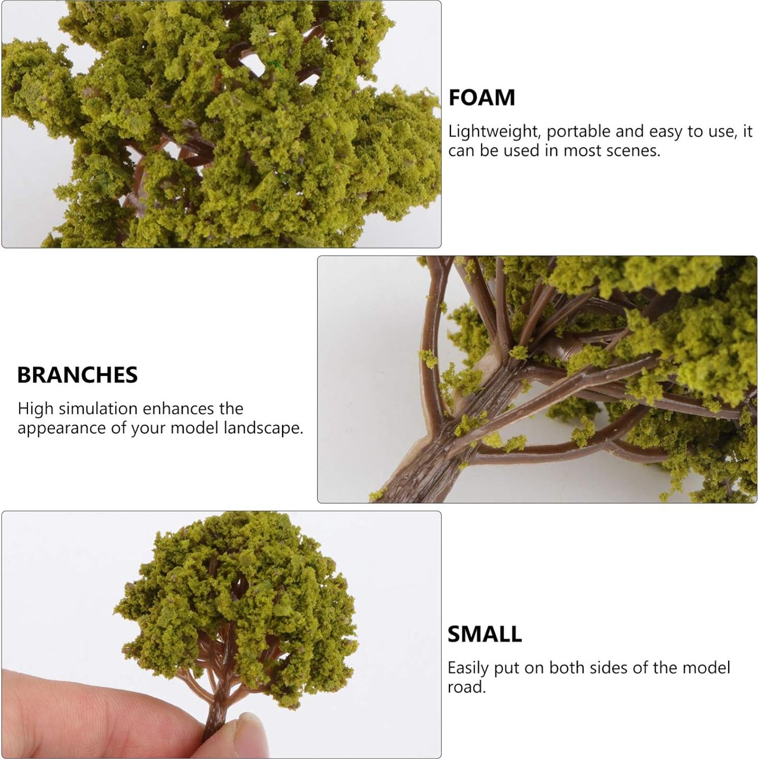 20 Pcs Árboles Miniatura Plástico SEWACC para Diorama