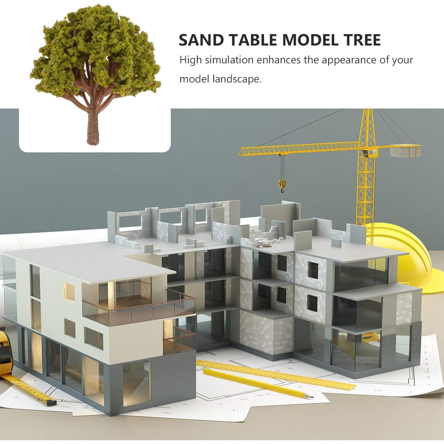 20 Pcs Árboles Miniatura Plástico SEWACC para Diorama