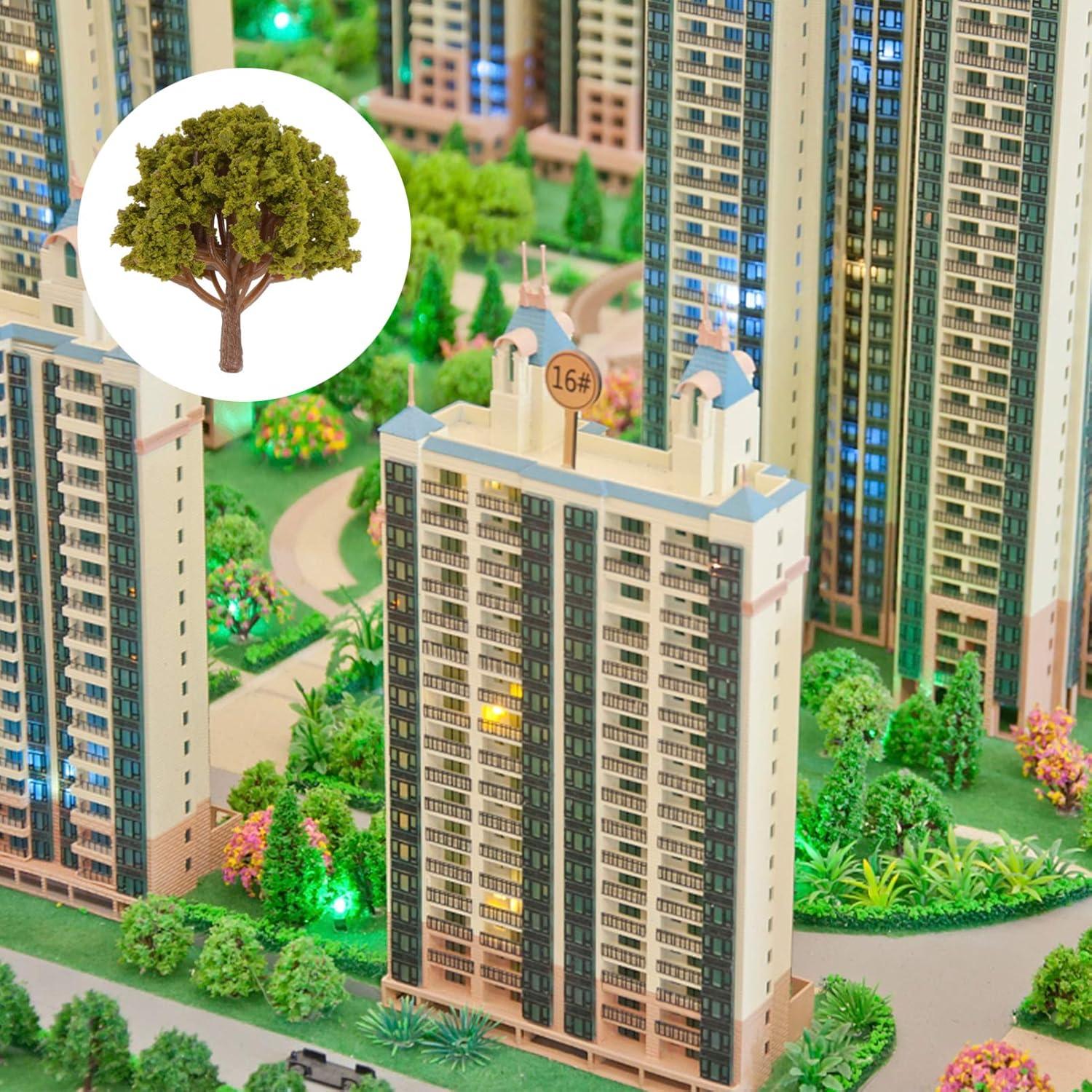 20 Pcs Árboles Miniatura Plástico SEWACC para Diorama